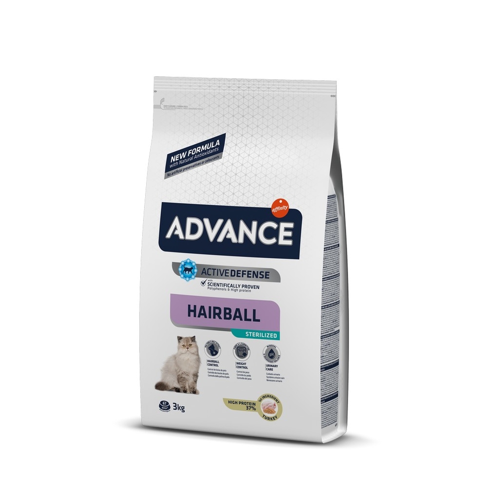 Advance Hindili Hairball Tüy Yumağı Önleyici Kısırlaştırılmış Kedi Maması 3 kg