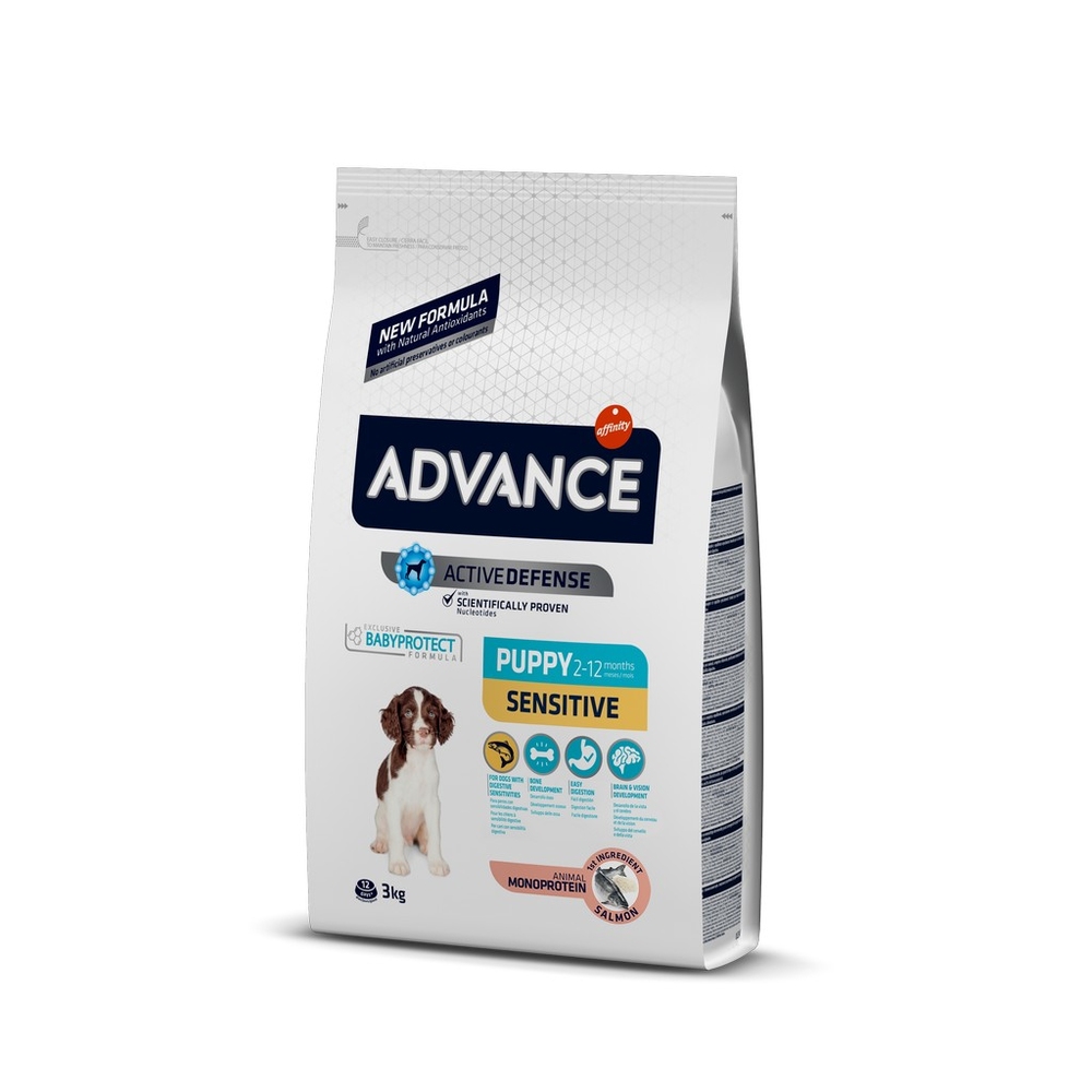 Advance Puppy Sensitive Somonlu Yavru Köpek Maması 3 kg