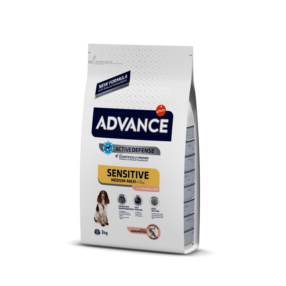 Advance Sensitive Care Somonlu Orta ve Büyük Irk Yetişkin Köpek Maması 3 kg