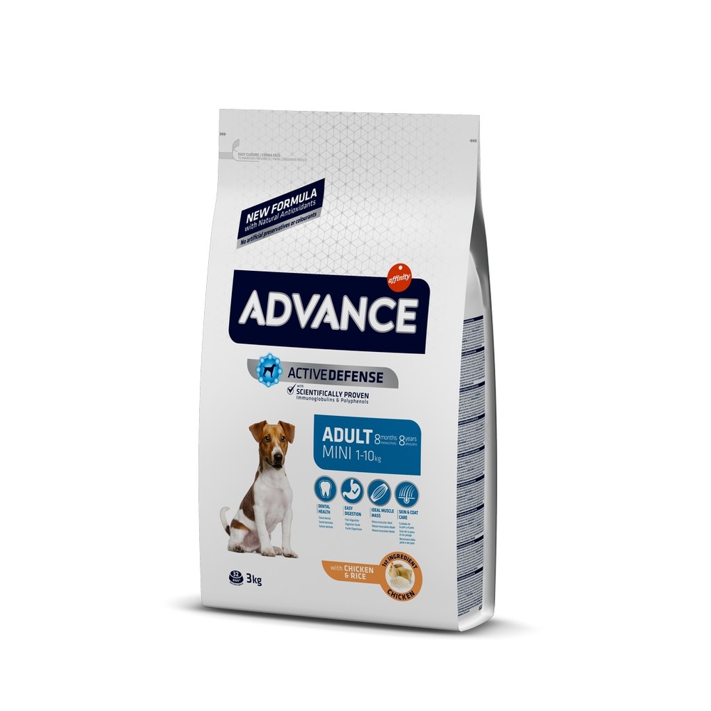 Advance Tavuklu ve Pirinçli Küçük Irk Yetişkin Köpek Maması 3 kg