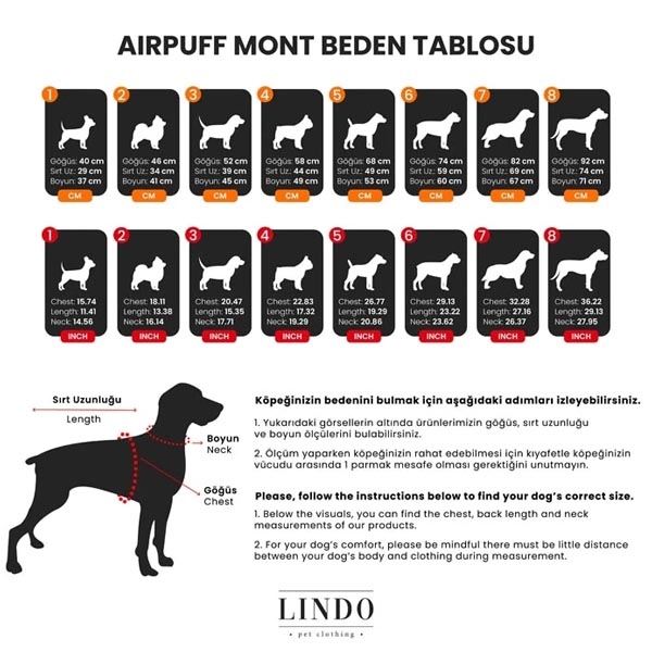 Air Puff Deep Köpek Montu Beden :4 - 4