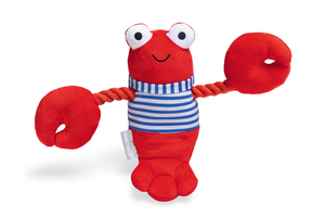 Beeztees - Beeztees Köpek Oyuncağı, Istakoz, Peluş, Kırmızı, 24x38x13cm