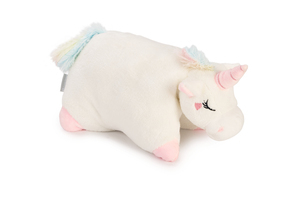 Beeztees - Beeztees Yavru Köpek Oyuncağı, Unicorn, Isıtıcılı, Peluş, Beyaz, 34x33x12cm