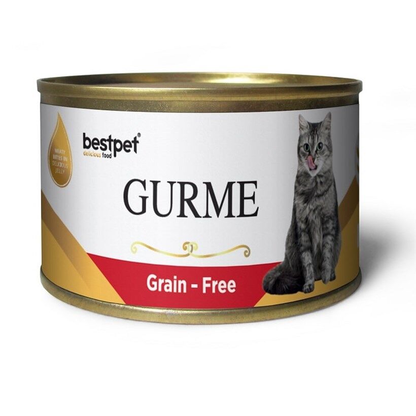 BestPet Gurme Tahılsız Jelly Biftekli Kedi Konservesi 100 Gr