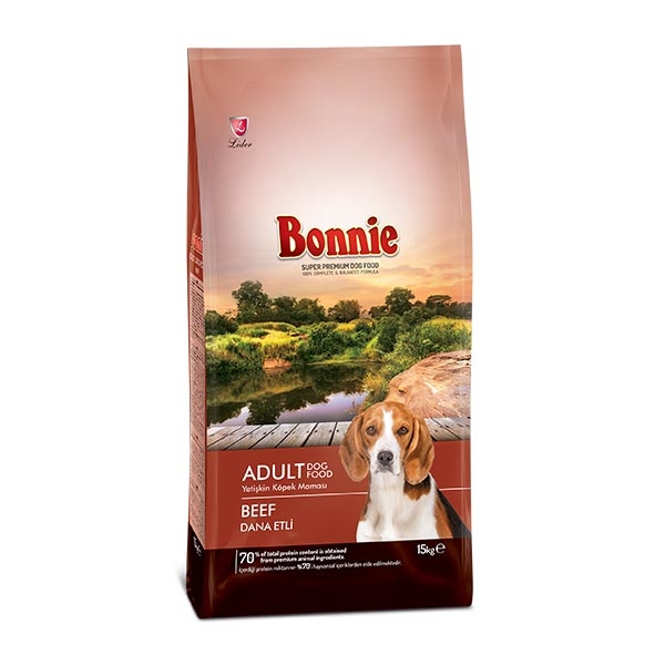 Bonnie Biftekli Yetişkin Köpek Maması 15 Kg