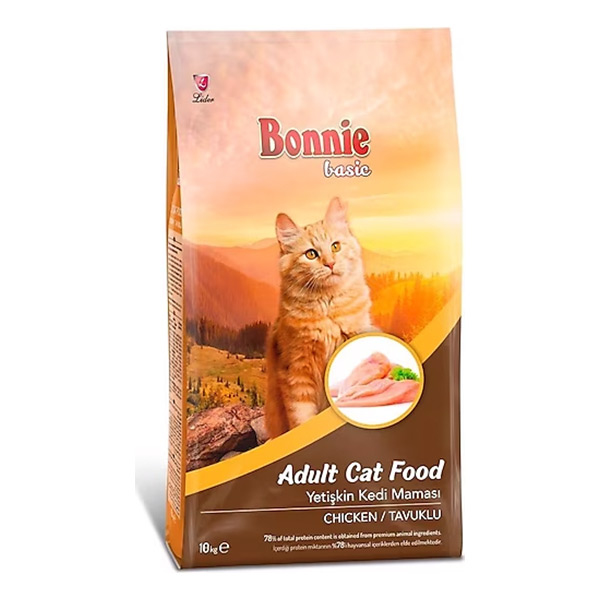 Bonnie Tavuklu Yetişkin Kedi Maması 10 Kg