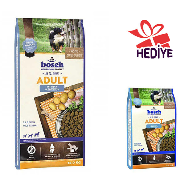 Bosch Glutensiz Balıklı Köpek Maması 15 KG