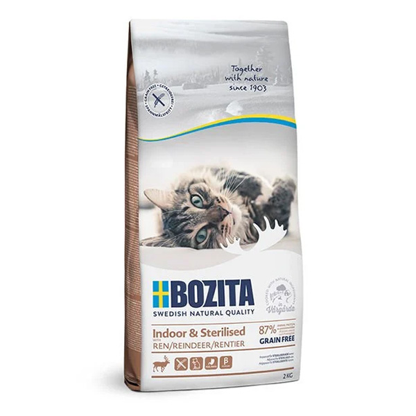 Bozita İndoor Sterilized Tahılsız Geyikli Kedi Maması 2 Kg