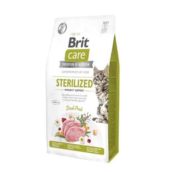 Brit Care Immunity Support Domuz Etli Tahılsız Kısırlaştırılmış Kedi Maması 7 kg