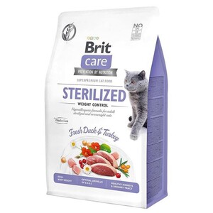 Brit Care Tahılsız Ördek ve Hindili Kısırlaştırılmış Kedi Maması 2 Kg - Thumbnail