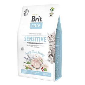 Brit Care Tahılsız Sensitive Hypoallergenic Ringa Balıklı Kedi Maması 2 Kg - Thumbnail