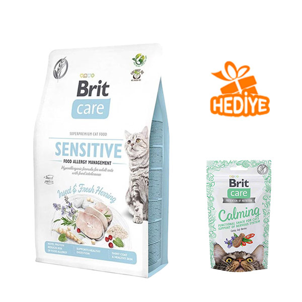 Brit Care Tahılsız Sensitive Hypoallergenic Ringa Balıklı Kedi Maması 2 Kg