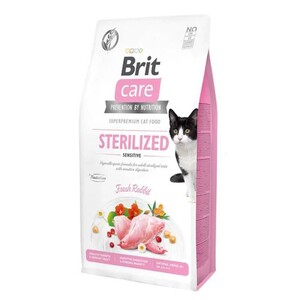 Brit Care Tahılsız Sensitive Tavşan Etli Kısırlaştırılmış Kedi Maması 2 Kg - Thumbnail