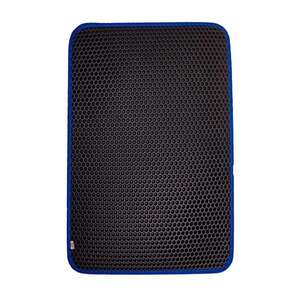 Cattie - CATTİE ALTIGEN MODEL KUM TOPLAYICI FONKSİYONEL KEDİ PASPASI MAVİ 50X75CM