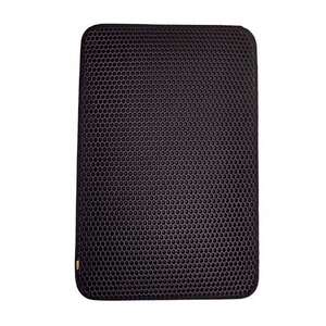 Cattie - CATTİE ALTIGEN MODEL KUM TOPLAYICI FONKSİYONEL KEDİ PASPASI SİYAH 50X75CM