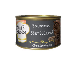 Chefs Choice Kıyılmış Somon Balıklı Tahılsız Kısırlaştırılmış Kedi Konservesi 85 GR
