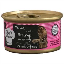 Chefs Choice Ton Balıklı ve Karidesli Kedi Konservesi 80 GR