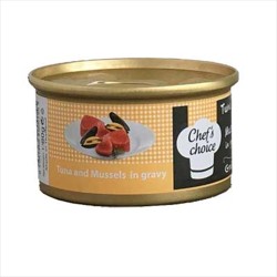 Chefs Choice Ton Balıklı ve Midyeli Kedi Konservesi 80 GR