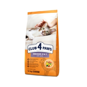 Club4Paws Pre. Indoor 4 In 1 Kuzu Etli Kedi M.14Kg - Thumbnail