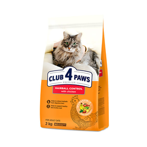 Club4Paws Premium Hairball Control Yetişkin Kedi Maması 2 kg - Thumbnail