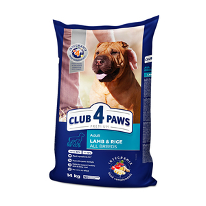 Club4Paws Premium Kuzu Etli Pirinç Yetişkin Köpek Maması 14 Kg - Thumbnail