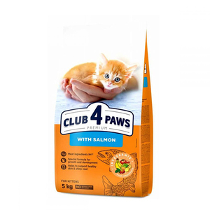 Club4Paws Premium Somonlu Yavru Kedi Maması 5Kg - Thumbnail