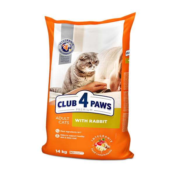 Club4Paws Premium Tavşanlı Yetişkin Kedi Maması 14 Kg