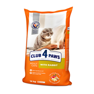 Club4Paws Premium Tavşanlı Yetişkin Kedi Maması 14 Kg - Thumbnail