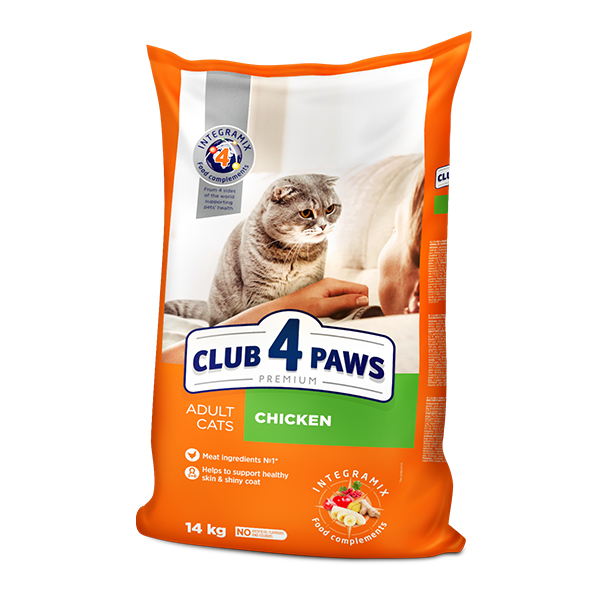 Club4Paws Premium Tavuklu Yetişkin Kedi Maması 14 Kg