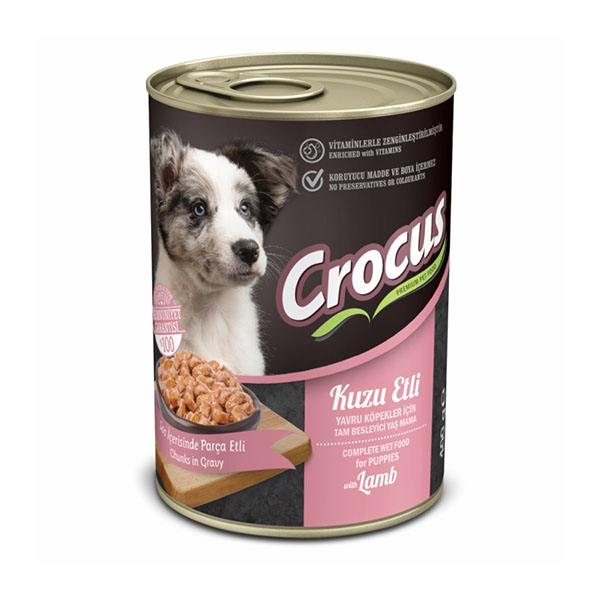 CROCUS YAVRU KÖPEK KUZU ETLİ YAŞ MAMA 400G