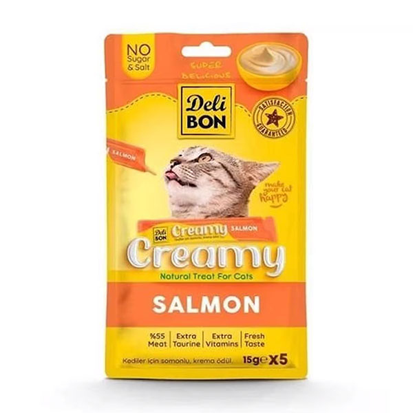 Delibon Creamy Ödül Maması Somonlu 15Gr 5Li Paket