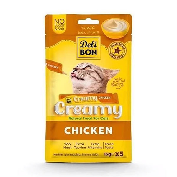 Delibon Creamy Ödül Maması Tavuklu 15Gr 5Li Paket