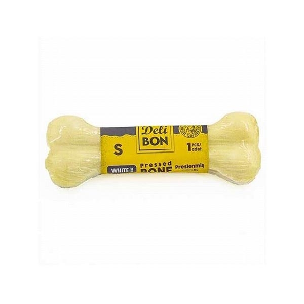 DELİBON DERİ PRES KEMİK 12CM S BOY 42Lİ KUTU BEYAZ 12CM