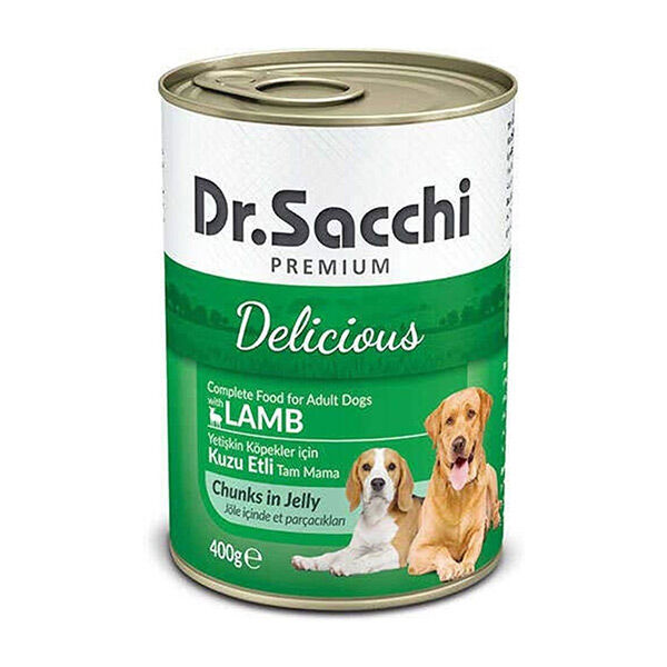 Dr. Sacchi Kuzu Etli Kedi Konservesi 400 GR