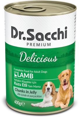 Dr. Sacchi Kuzu Etli Köpek Konservesi 400 GR