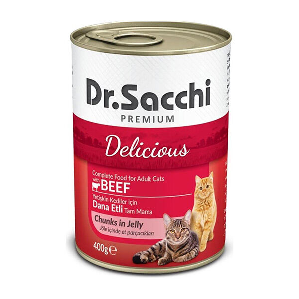 Dr. Sacchi Sığır Etli Kedi Konservesi 400 GR