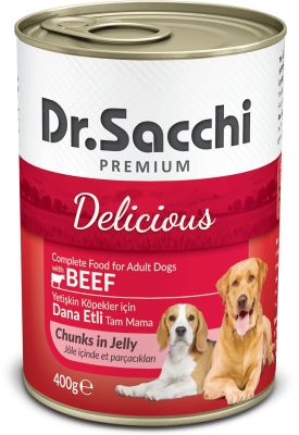 Dr. Sacchi Sığır Etli Köpek Konservesi 400 GR