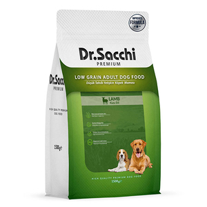 Dr.Sacchi Premium Düşük Tahıllı Kuzu Etli Yetişkin Köpek Maması 1,5 Kg - Thumbnail