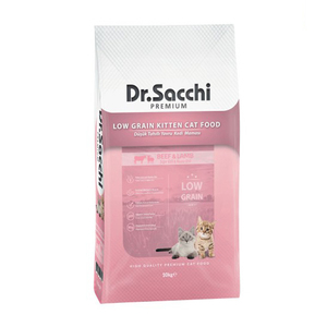 Dr.Sacchi Premium Düşük Tahıllı Yavru Kedi Maması 10 KG - Thumbnail