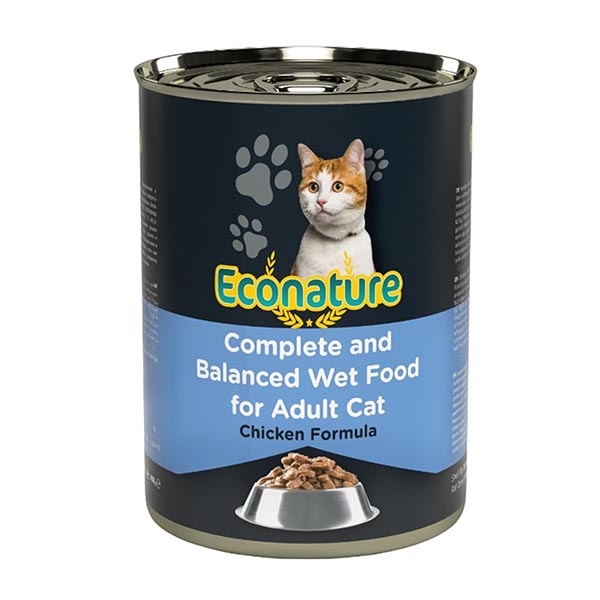 Econature Tavuk Etli Yetişkin Kedi Konservesi 400 Gr