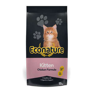Econature - Econature Tavuklu Yavru Kedi Maması 15 Kg
