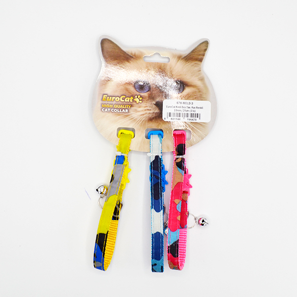 EuroCat Kedi Boy.Tas. Kar.Renkli 10mm28cm (3 lü)