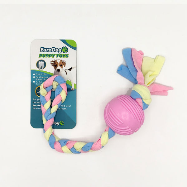 EuroDog Puppy Toys Pembe Top Diş Kaşıma Oyuncağı