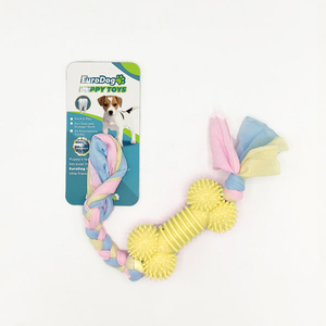 EuroDog Puppy Toys Sarı Kemik Diş Kaşıma Oyuncağı - Thumbnail