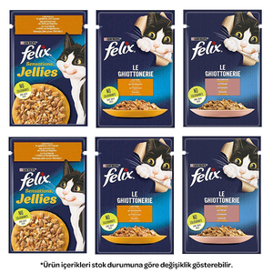 Felix Karışık Kedi Yaş Maması 85 gr X 6 Adet