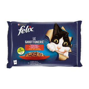 Felix Sığır Etli Yaş Kedi Maması 4 x 85 gr