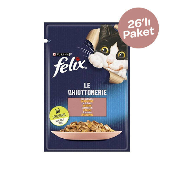 Felix Somonlu Yaş Kedi Maması 85 gr x 26