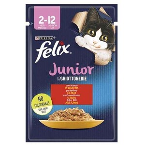 Felix Sığır Etli Yavru Yaş Kedi Maması 85 Gr