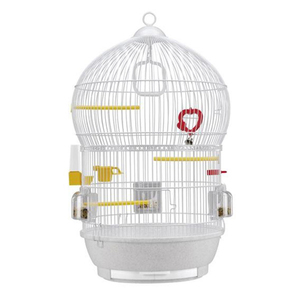 Ferplast Bali Beyaz Kuş Kafesi –  Kanarya & Muhabbet Kuşu İçin 43,5 × 68,5 cm
