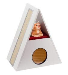 Ferplast Merlin Üçgen Kedi Tırmalama Yatağı 62x38,5x72 cm
